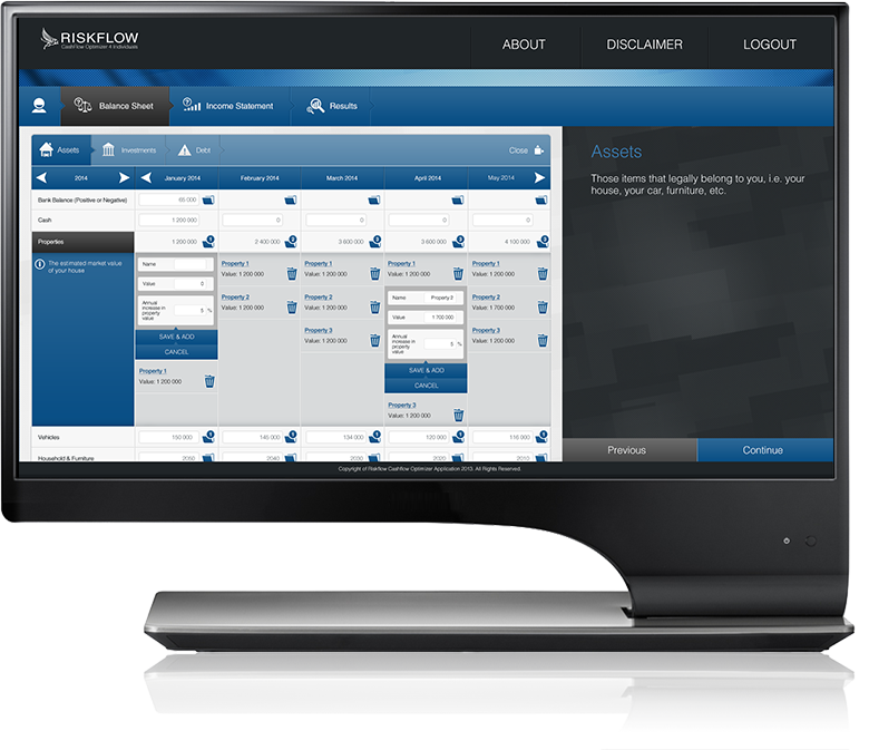 App on Web desktop screen